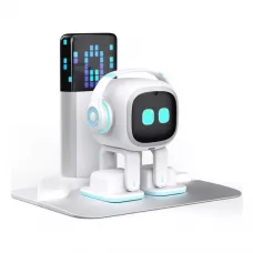 Living.ai EMO Go Home AI Desktop Pet Robot + беспроводная станция GO HOME Белый