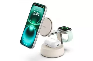 Беспроводное зарядное устройство Belkin Ultracharge Pro Qi2 25W 3-in-1 Stand