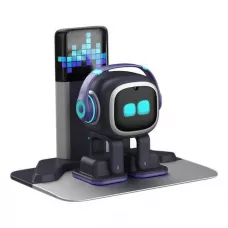 Living.ai EMO Go Home AI Desktop Pet Robot + беспроводная станция GO HOME Черный