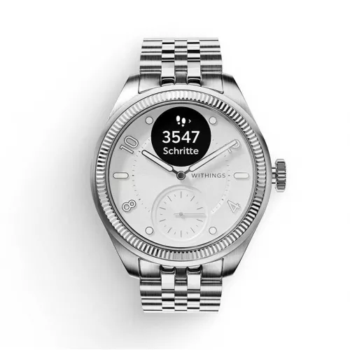 Умные часы Withings ScanWatch Nova Brilliant Silver Edition 