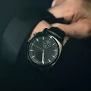 Pininfarina Senso Hybrid Black Гибридные кожаные смарт-часы с черным циферблатом PMH01A-04