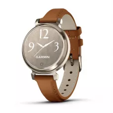 Garmin Lily 2 Classic Cream Gold Tan Leather Band