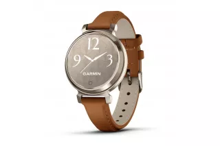 Garmin Lily 2 Classic Cream Gold Tan Leather Band