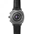 Pininfarina Senso Hybrid Black Гибридные кожаные смарт-часы с черным циферблатом PMH01A-04